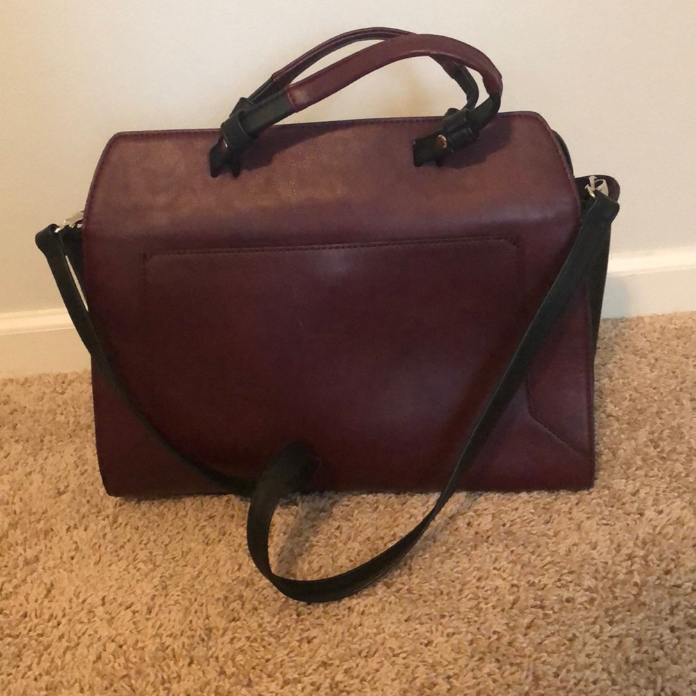 maroon purse